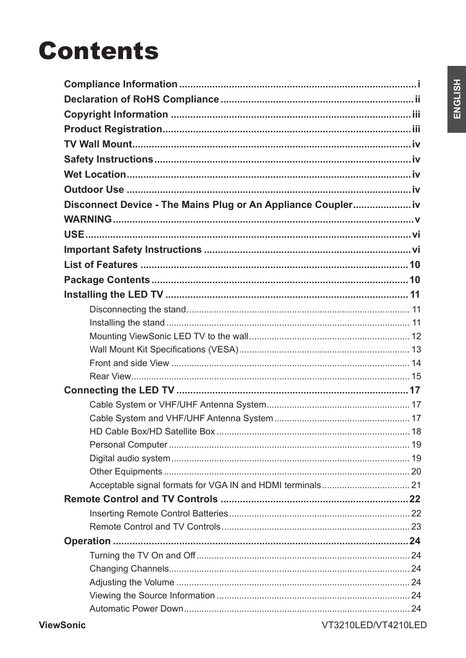 VIEWSONIC VS13772-1M User Manual | Page 2 / 47