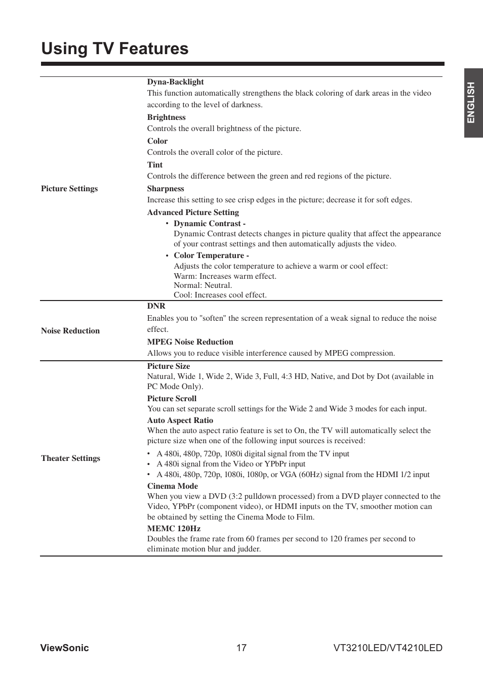 Using tv features | VIEWSONIC VS13772-1M User Manual | Page 29 / 47