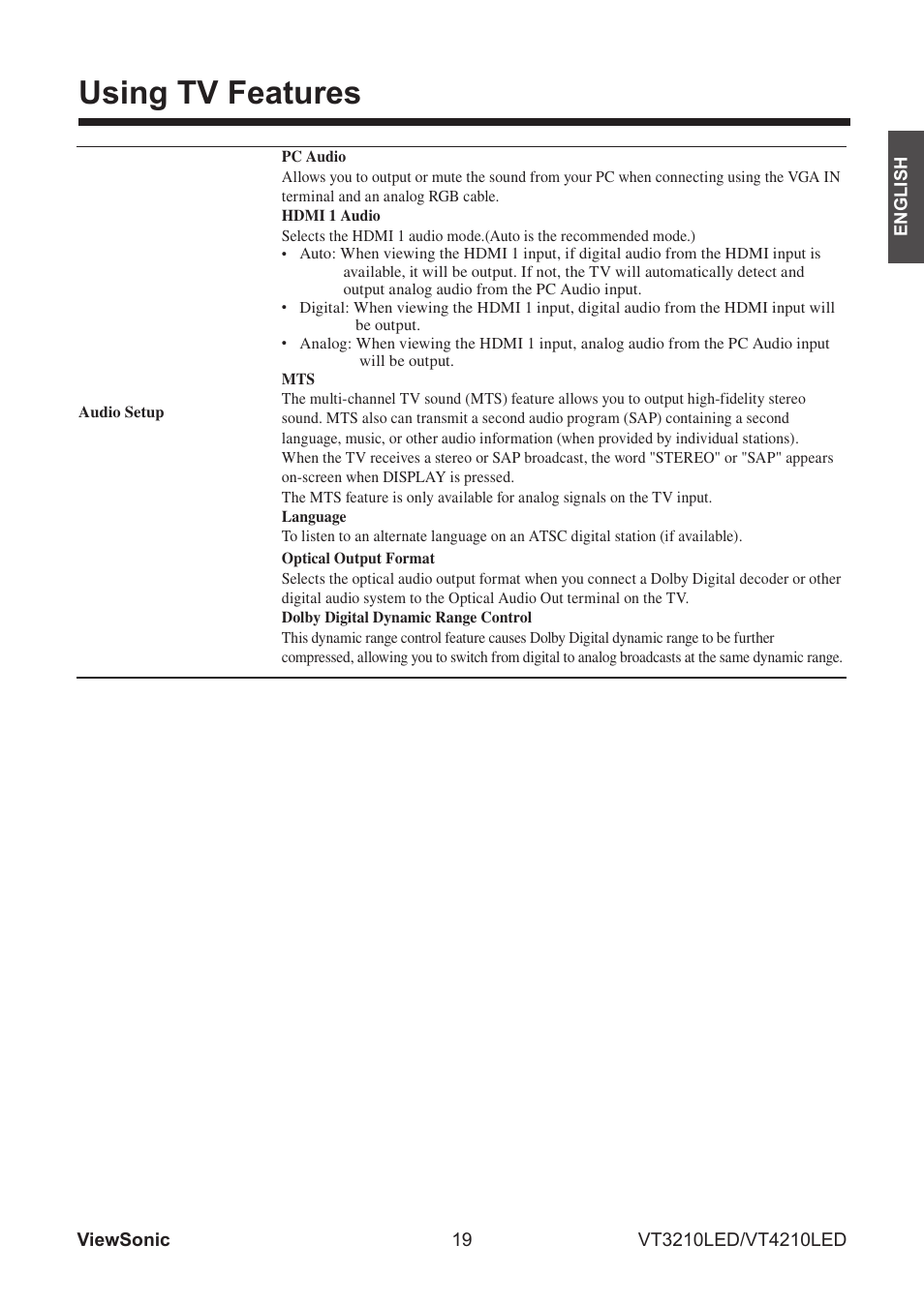 Using tv features | VIEWSONIC VS13772-1M User Manual | Page 31 / 47