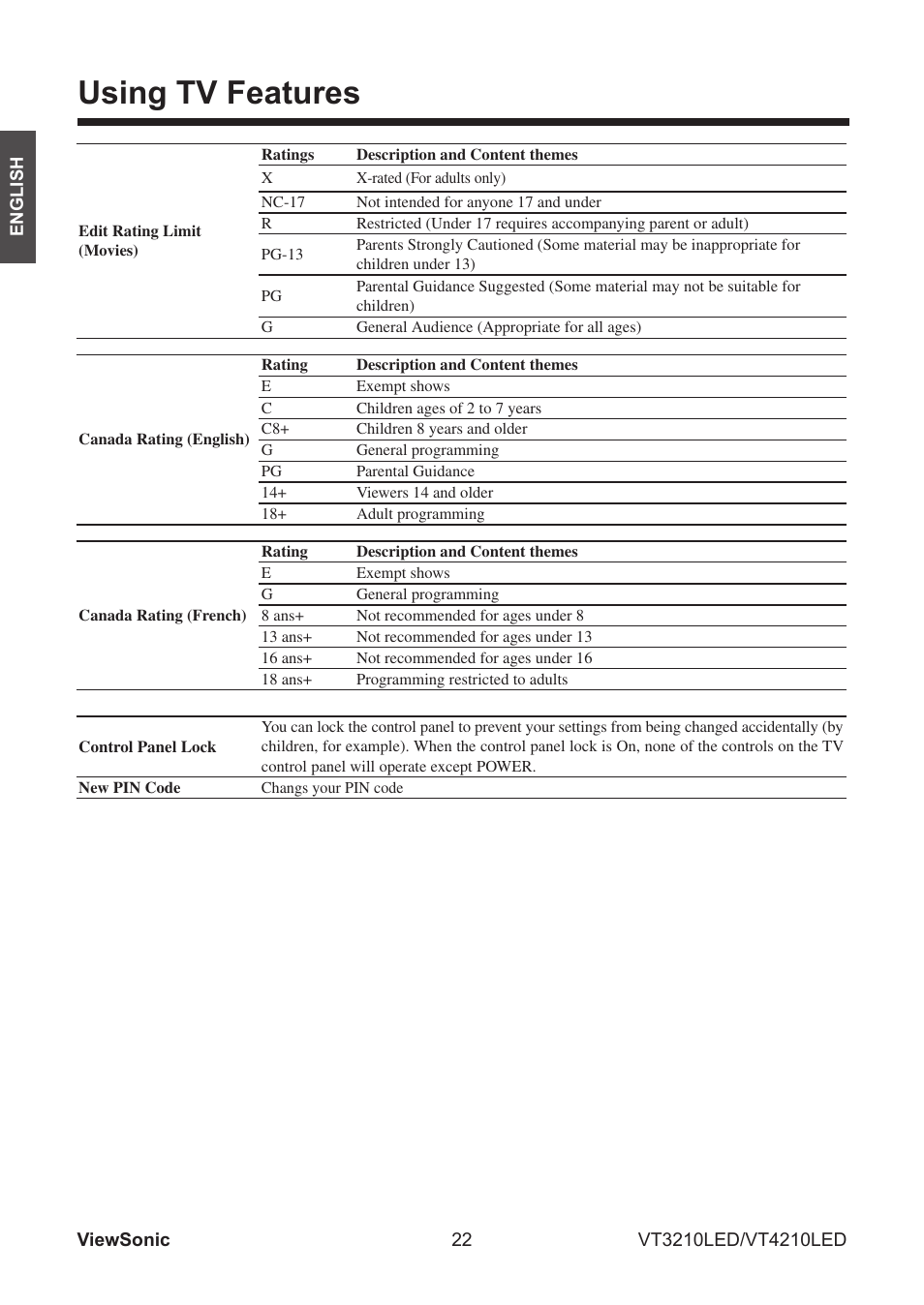 Using tv features | VIEWSONIC VS13772-1M User Manual | Page 34 / 47