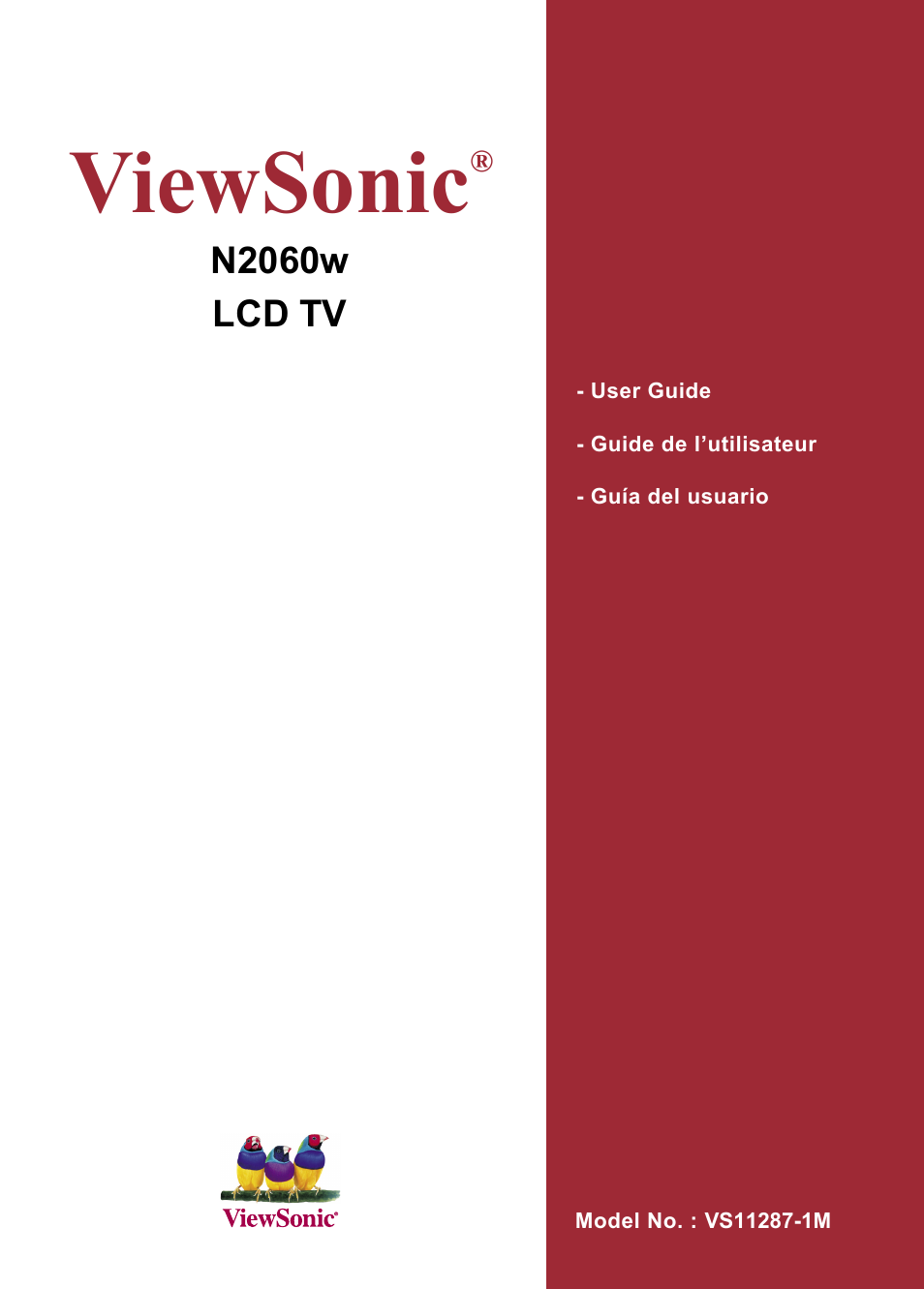 VIEWSONIC VS11287-1M User Manual | 27 pages