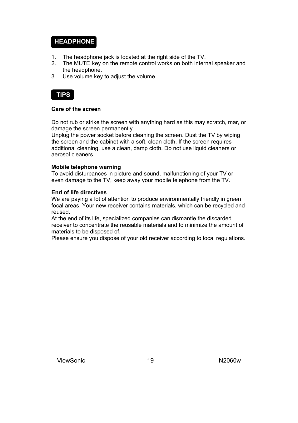 VIEWSONIC VS11287-1M User Manual | Page 21 / 27