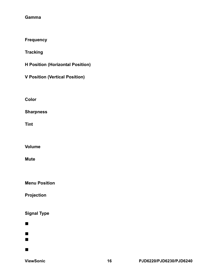 VIEWSONIC PJD6240 User Manual | Page 23 / 54
