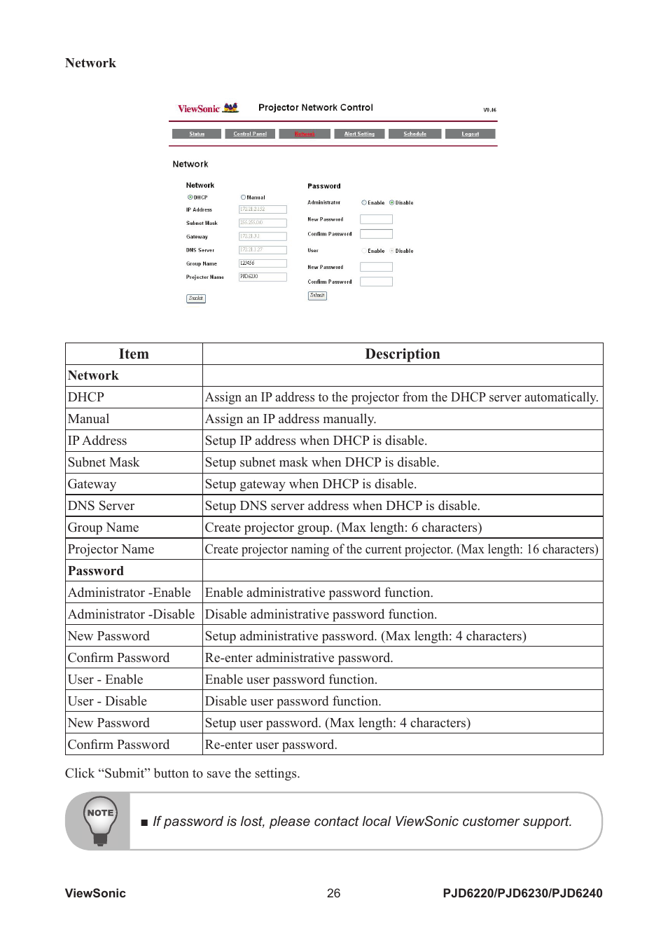VIEWSONIC PJD6240 User Manual | Page 33 / 54
