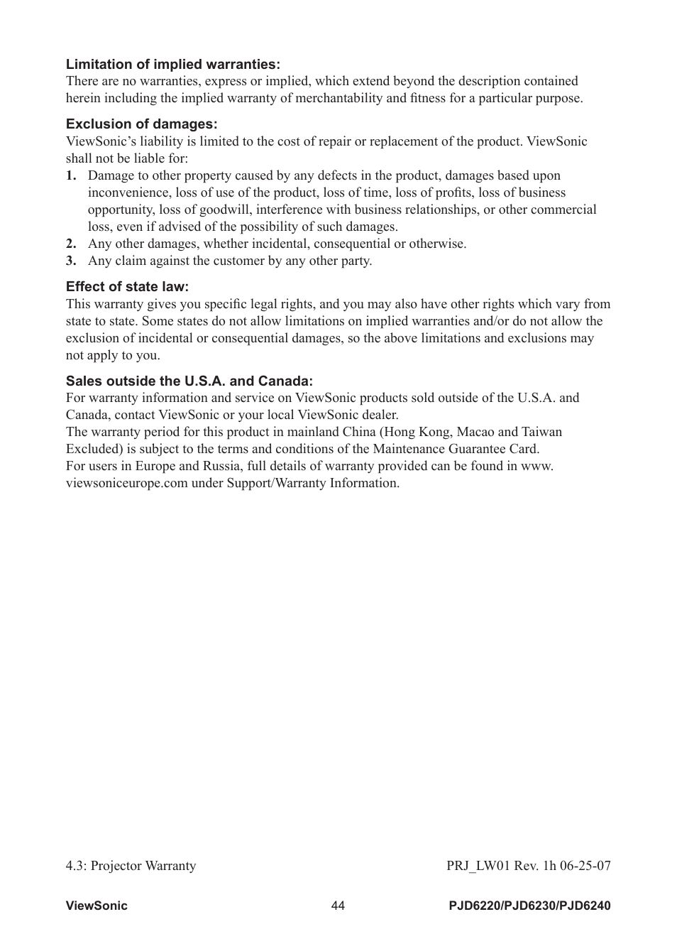 VIEWSONIC PJD6240 User Manual | Page 51 / 54