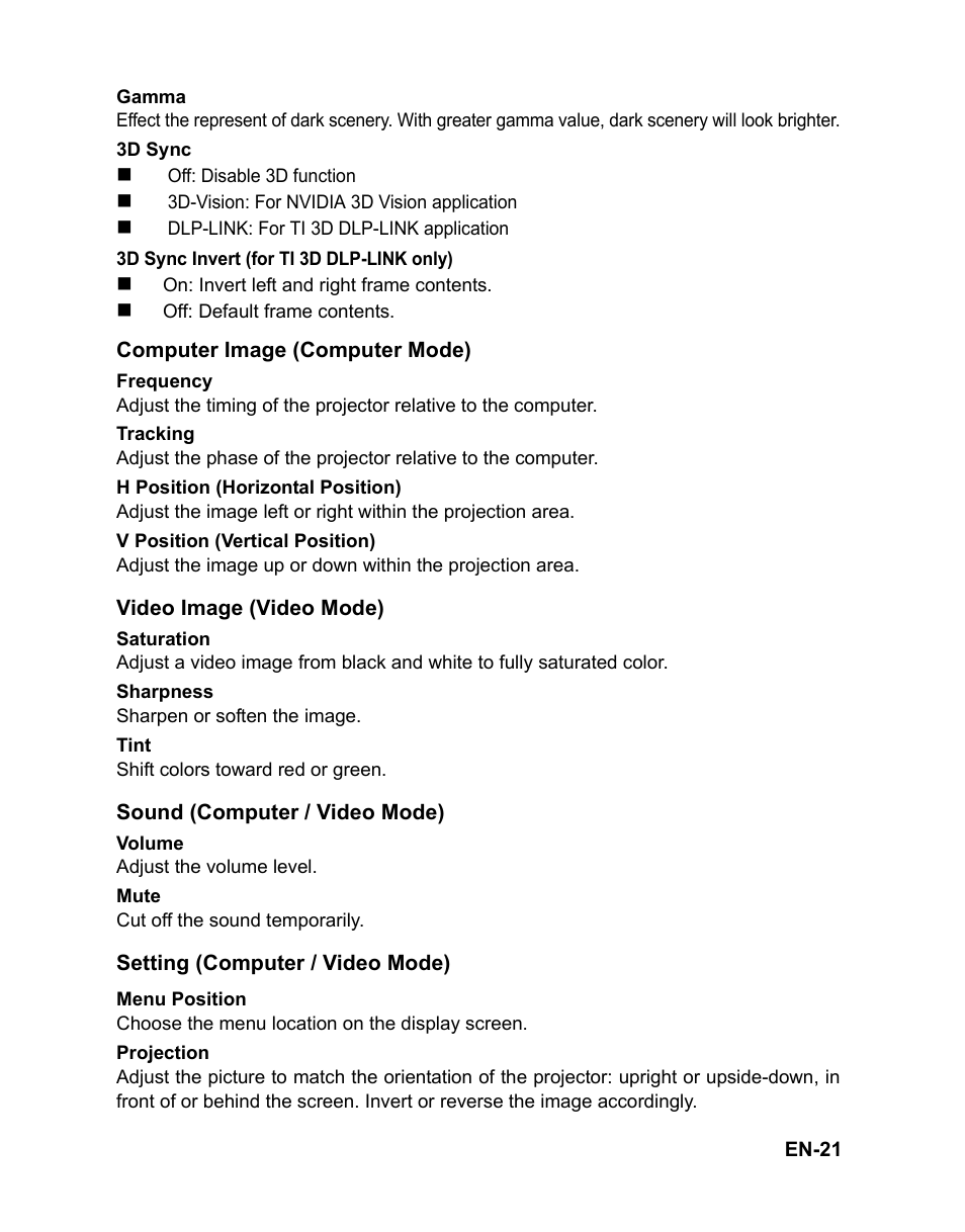 VIEWSONIC PJD5112 User Manual | Page 24 / 43