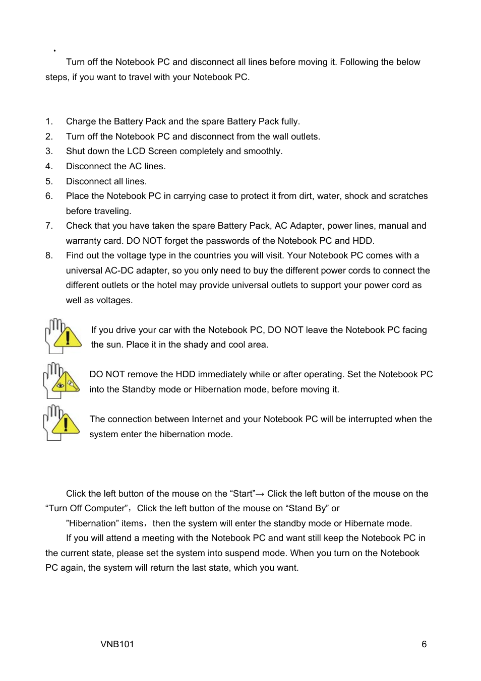 1 attention, 2 how to enter the suspend mode | VIEWSONIC VS12638 User Manual | Page 15 / 55