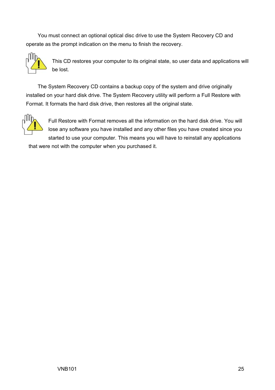2 system recovery cd | VIEWSONIC VS12638 User Manual | Page 34 / 55