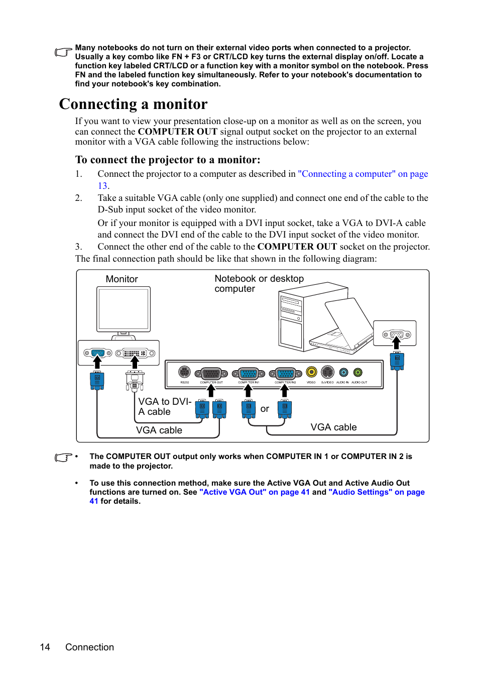 Connecting a monitor | VIEWSONIC VS13308 User Manual | Page 17 / 69