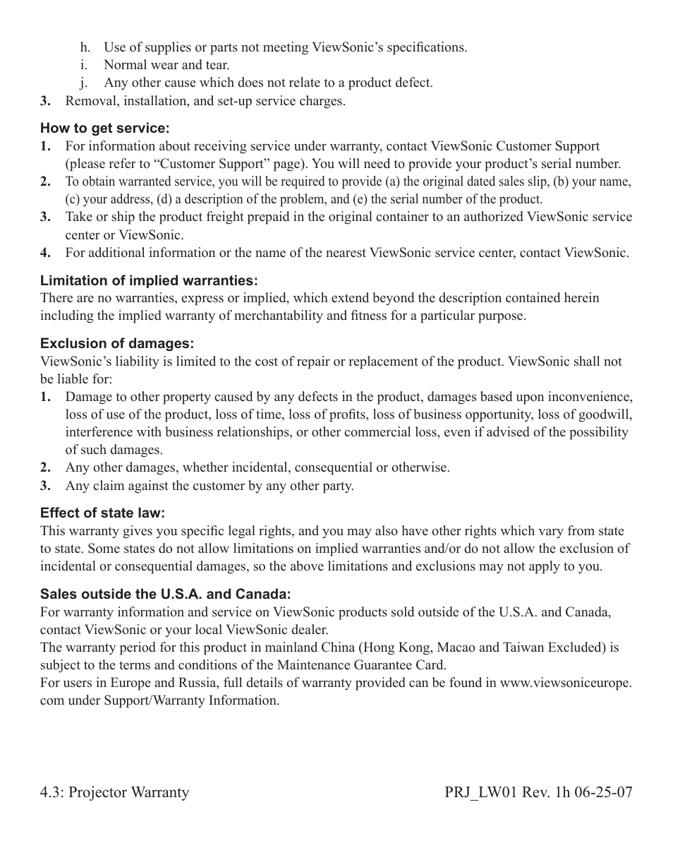 VIEWSONIC VS13308 User Manual | Page 66 / 69