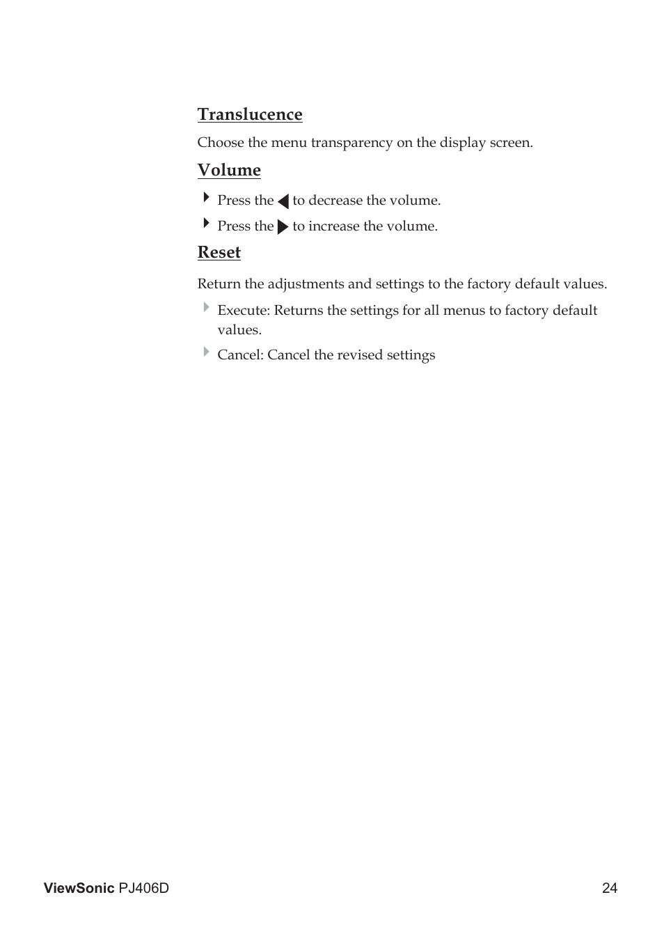 VIEWSONIC PJ406D User Manual | Page 28 / 38