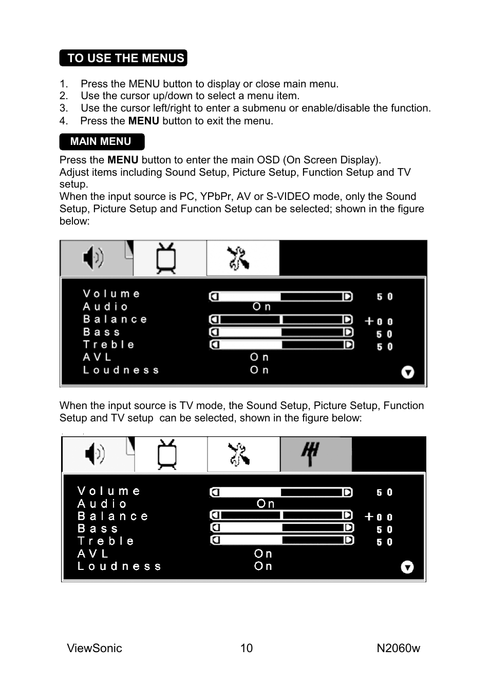 VIEWSONIC N2060W User Manual | Page 12 / 24