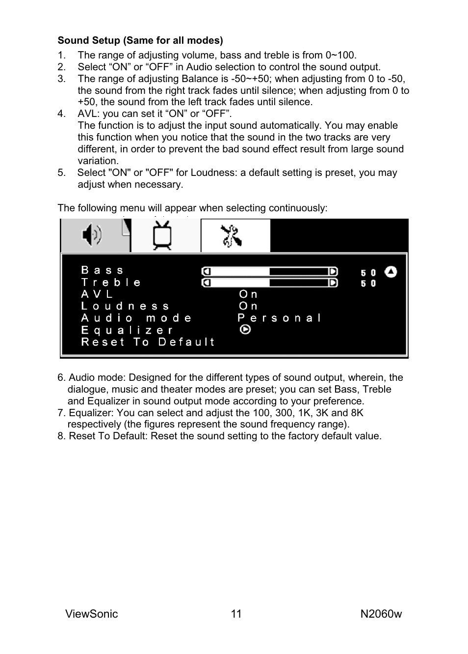 VIEWSONIC N2060W User Manual | Page 13 / 24
