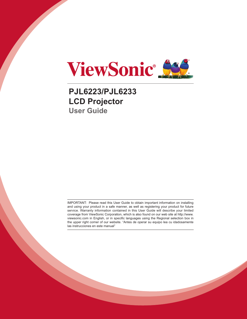 VIEWSONIC PJL6233 User Manual | 176 pages