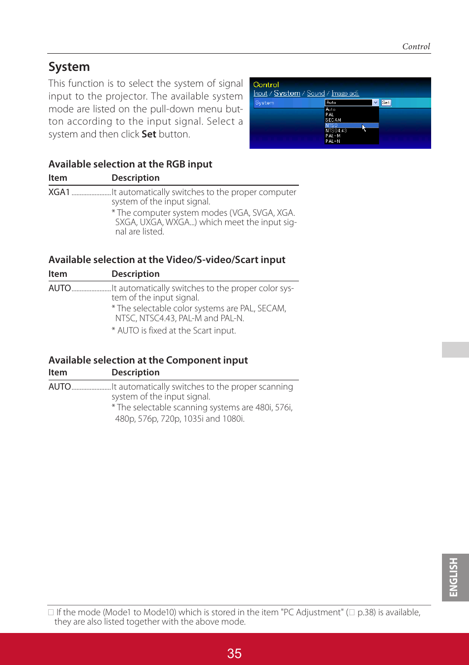 System | VIEWSONIC PJL6233 User Manual | Page 122 / 176