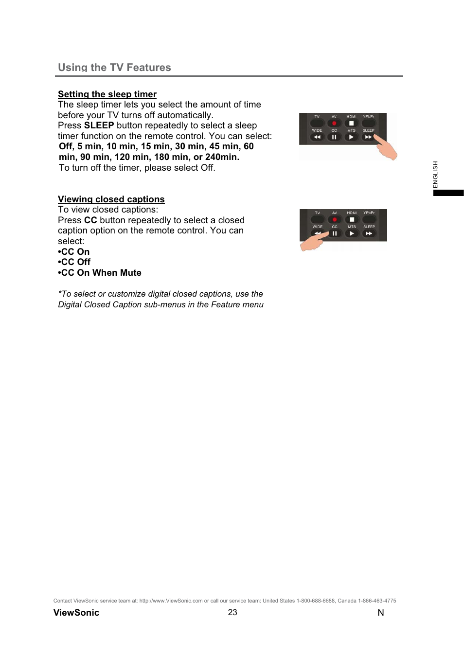 Using the tv features | VIEWSONIC N4290p User Manual | Page 30 / 42