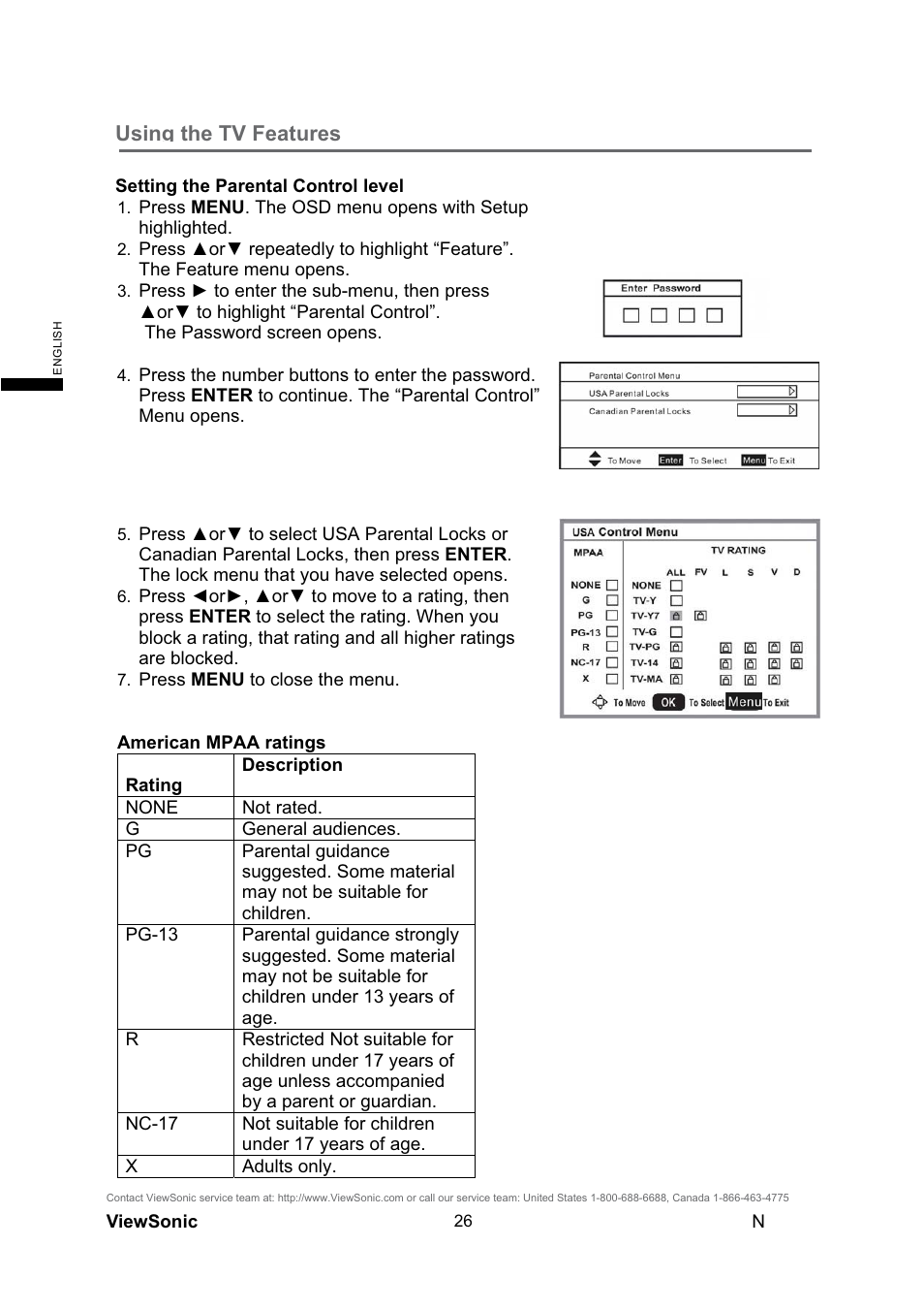 Using the tv features | VIEWSONIC N4290p User Manual | Page 33 / 42