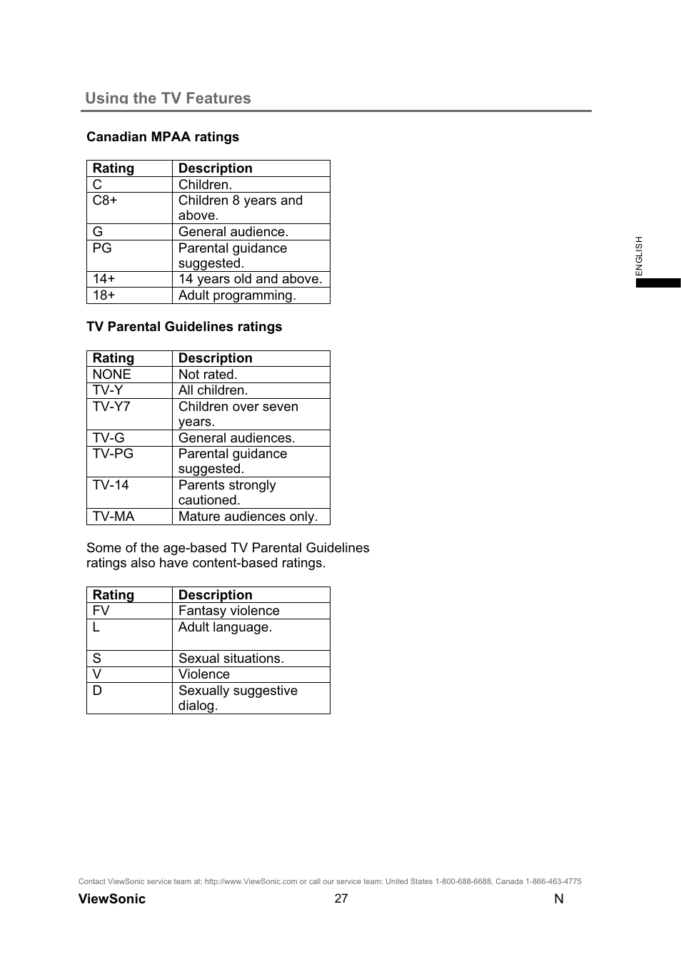 Using the tv features | VIEWSONIC N4290p User Manual | Page 34 / 42