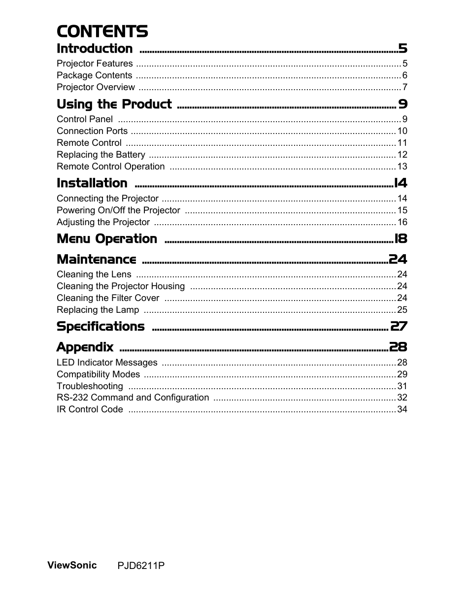 VIEWSONIC VS13729 User Manual | Page 2 / 42
