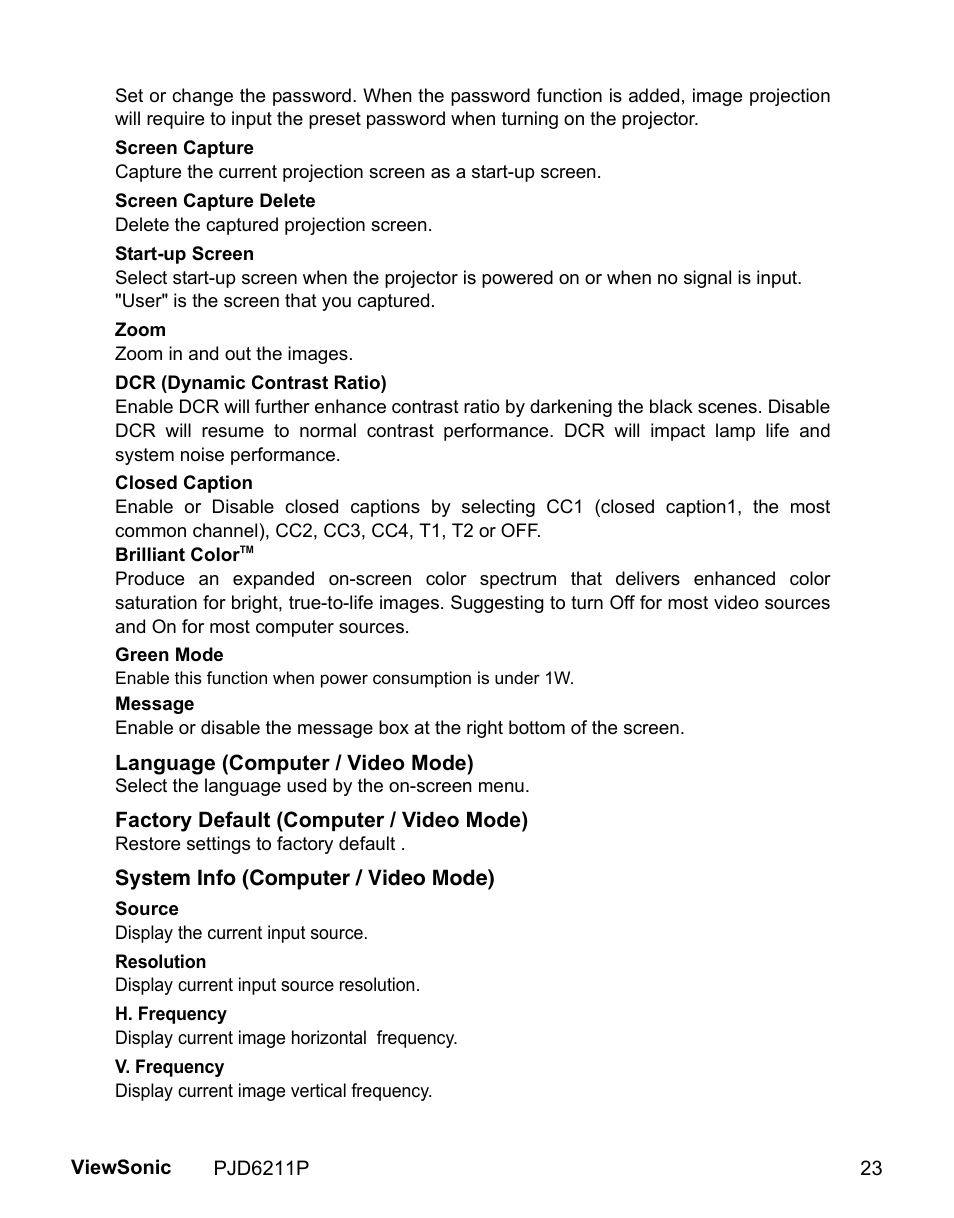 VIEWSONIC VS13729 User Manual | Page 25 / 42