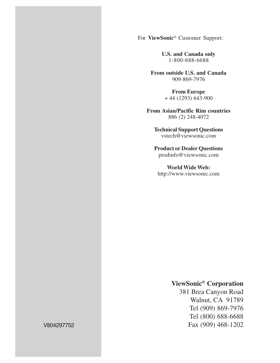 Viewsonic | VIEWSONIC GT775 User Manual | Page 22 / 22