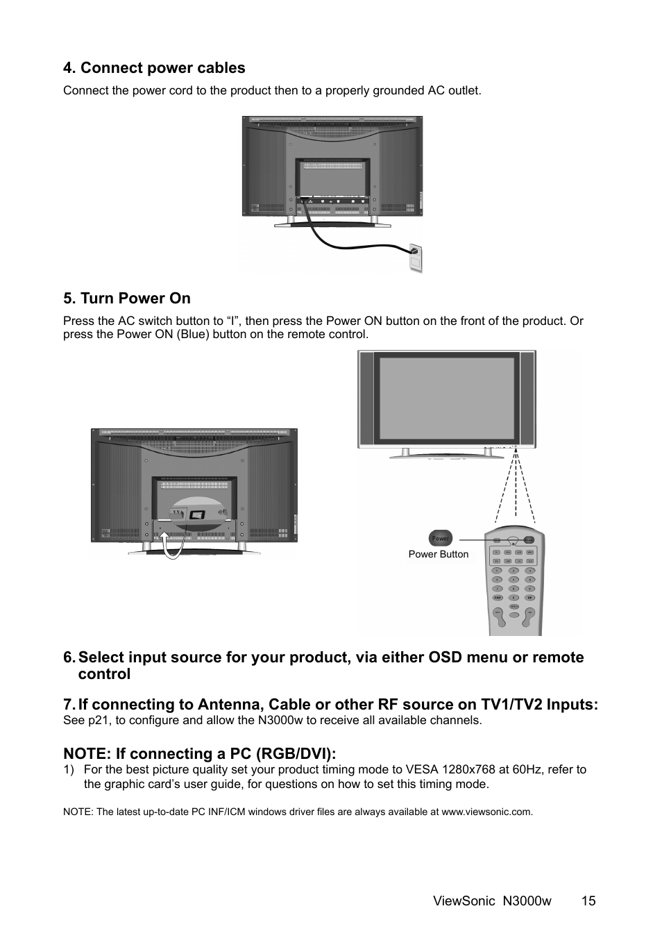 VIEWSONIC N3000w User Manual | Page 16 / 34
