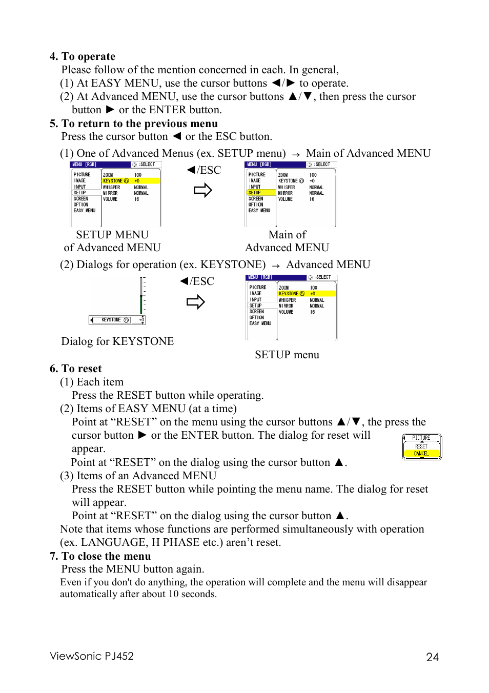 VIEWSONIC PJ452 User Manual | Page 28 / 60