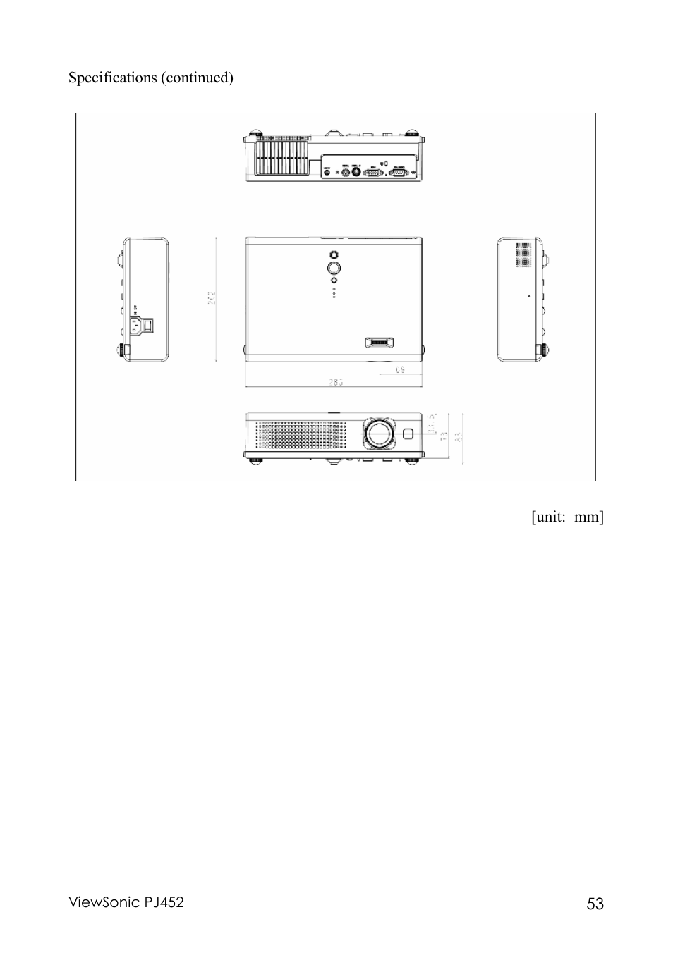 VIEWSONIC PJ452 User Manual | Page 57 / 60