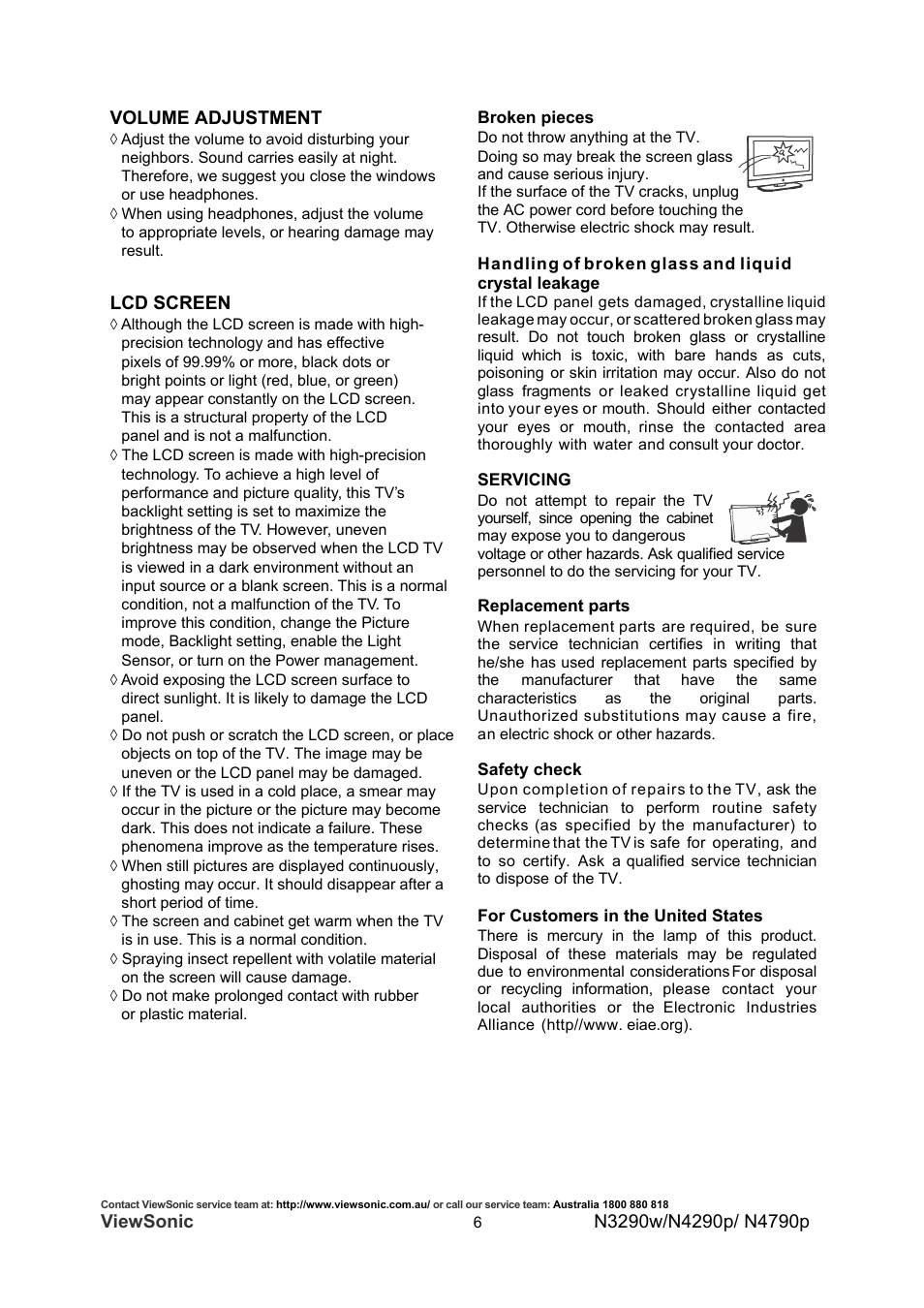 Viewsonic, Lcd screen | VIEWSONIC VS12280-1A User Manual | Page 11 / 43