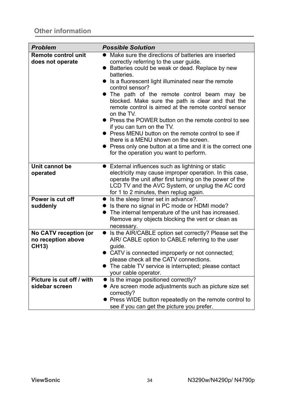 VIEWSONIC VS12280-1A User Manual | Page 39 / 43