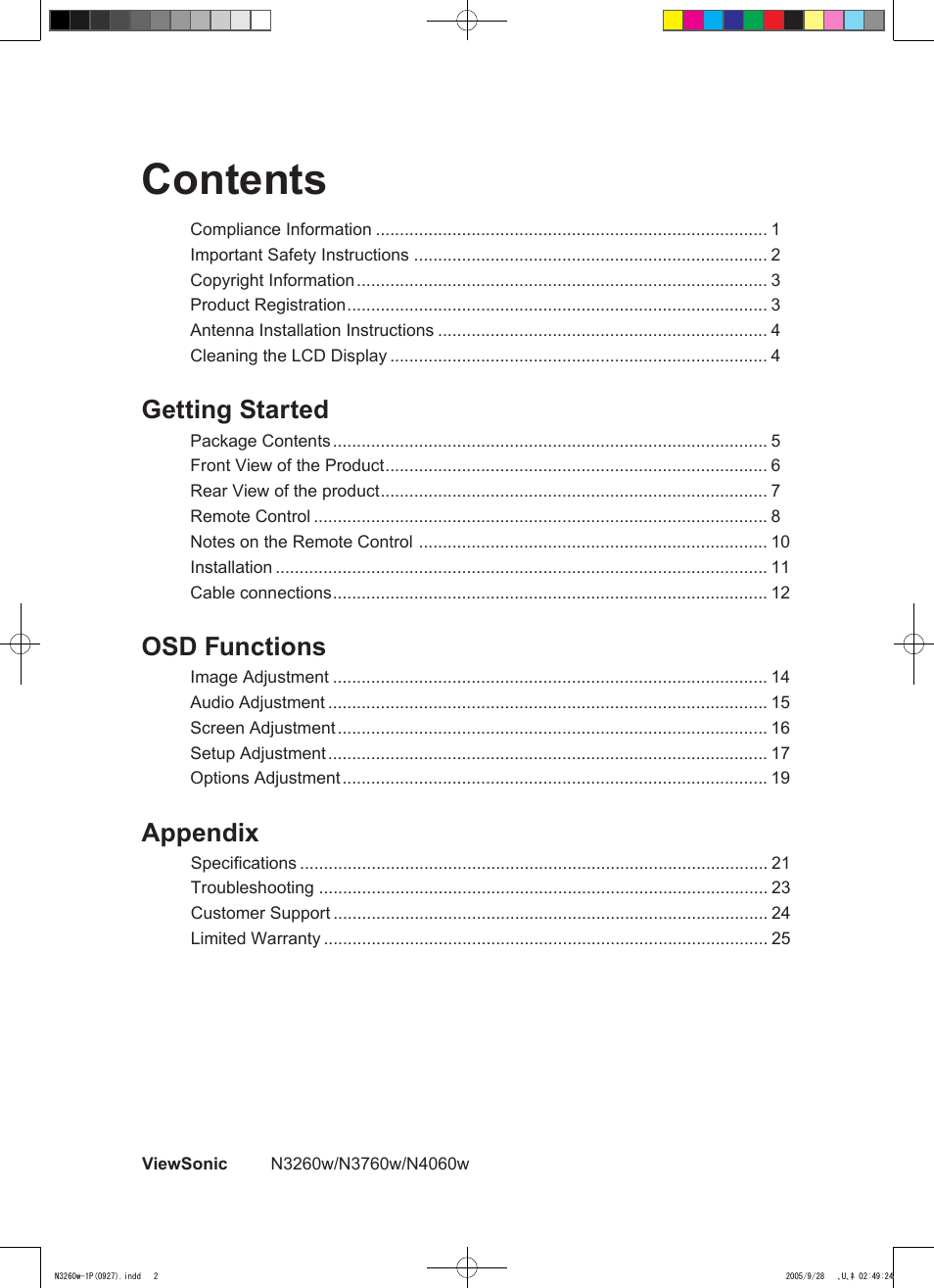 VIEWSONIC VS10846-1P User Manual | Page 2 / 28