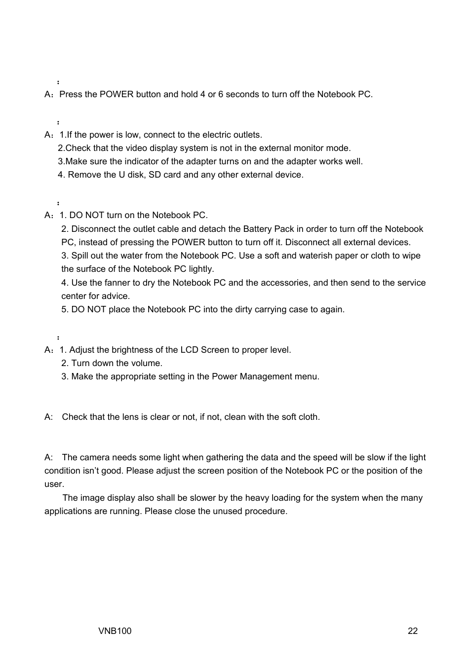 Appendix | VIEWSONIC VNB100 Netbook VS12570 User Manual | Page 31 / 37