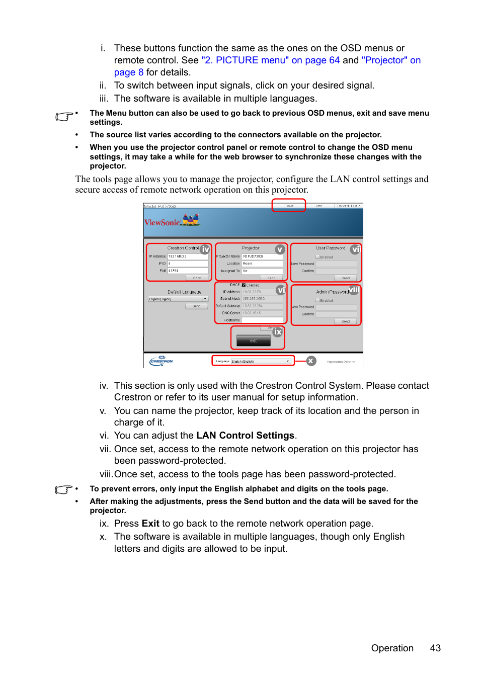 VIEWSONIC PJD7383 User Manual | Page 47 / 95