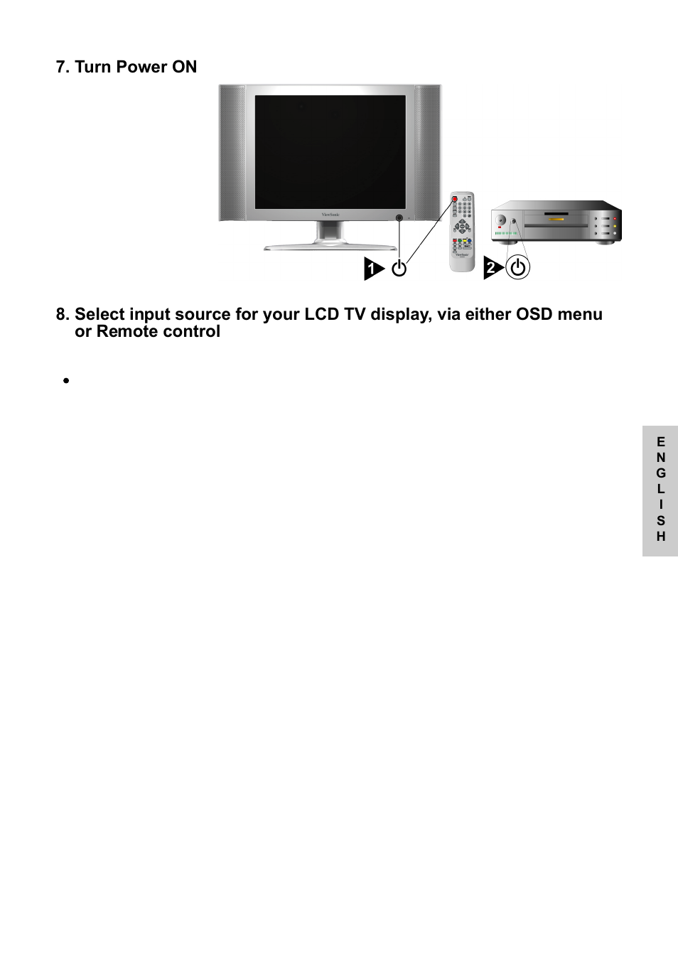 Turn power on | VIEWSONIC NextVision N2010 User Manual | Page 18 / 33