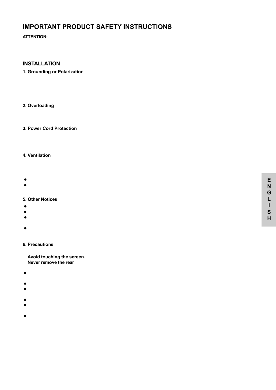 Important product safety instructions | VIEWSONIC NextVision N2010 User Manual | Page 4 / 33