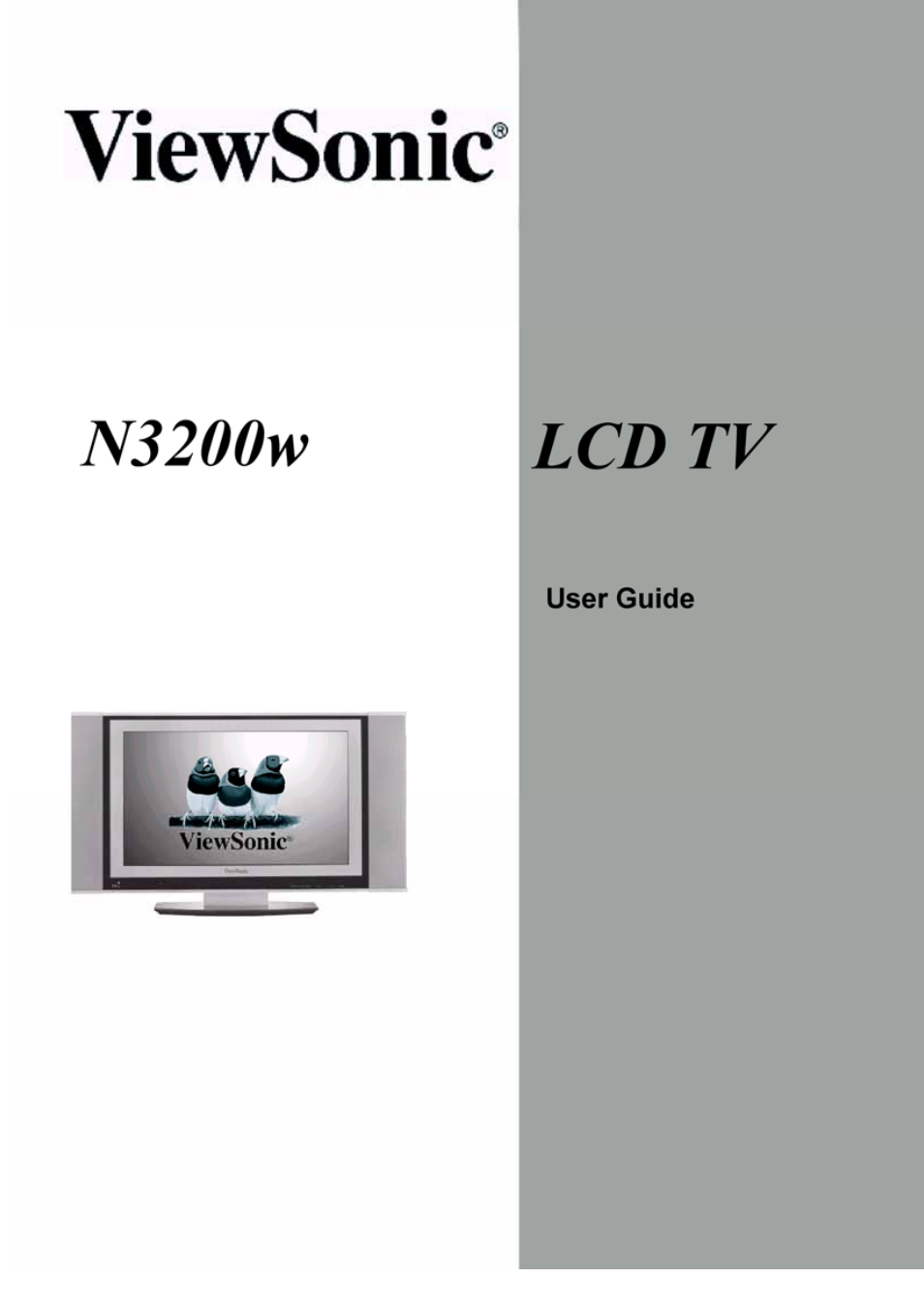 VIEWSONIC N3200w User Manual | 30 pages