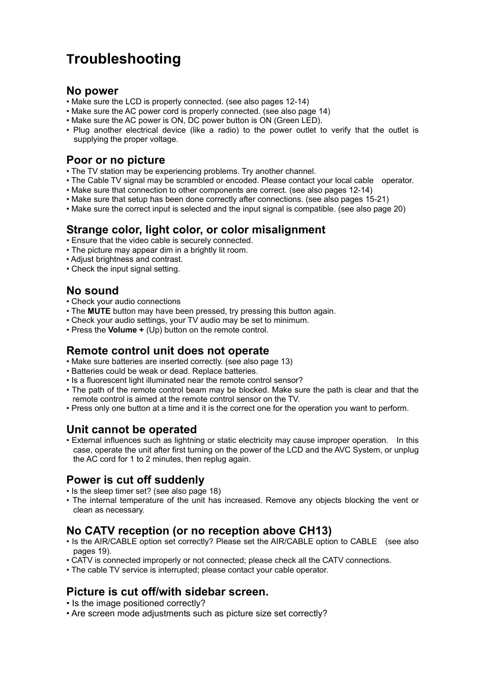 Roubleshooting | VIEWSONIC N3200w User Manual | Page 27 / 30