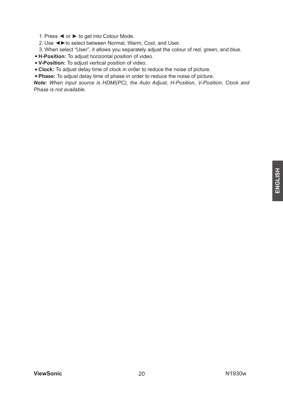 VIEWSONIC VS12197-1G User Manual | Page 22 / 28