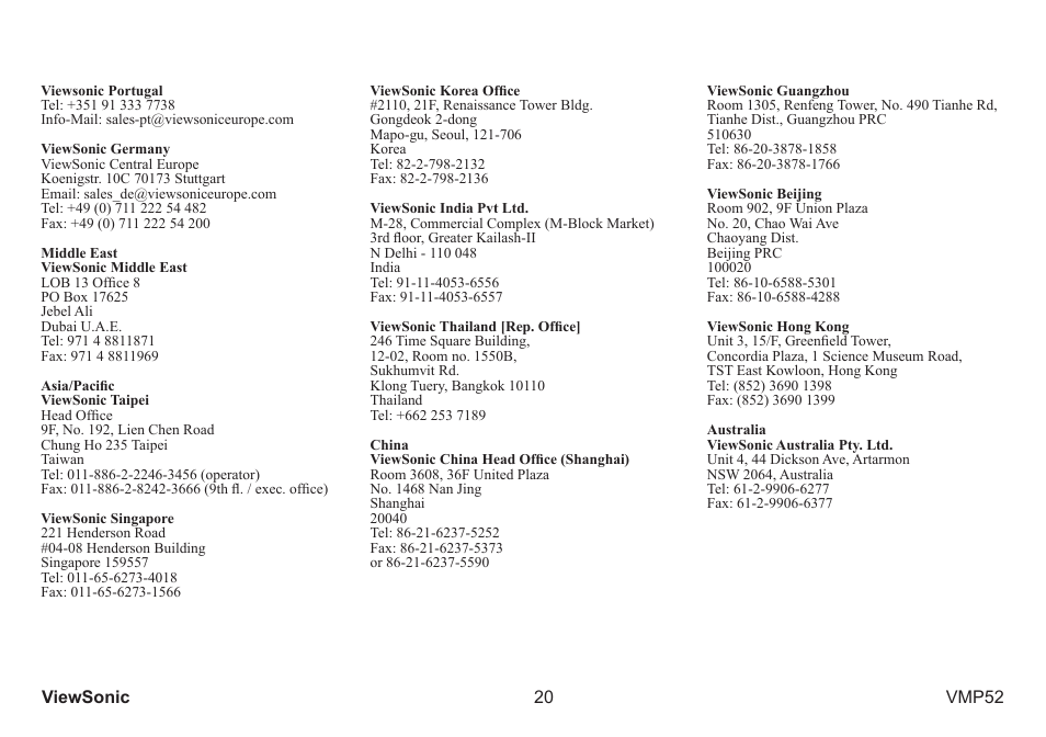 VIEWSONIC VS12840 User Manual | Page 25 / 28