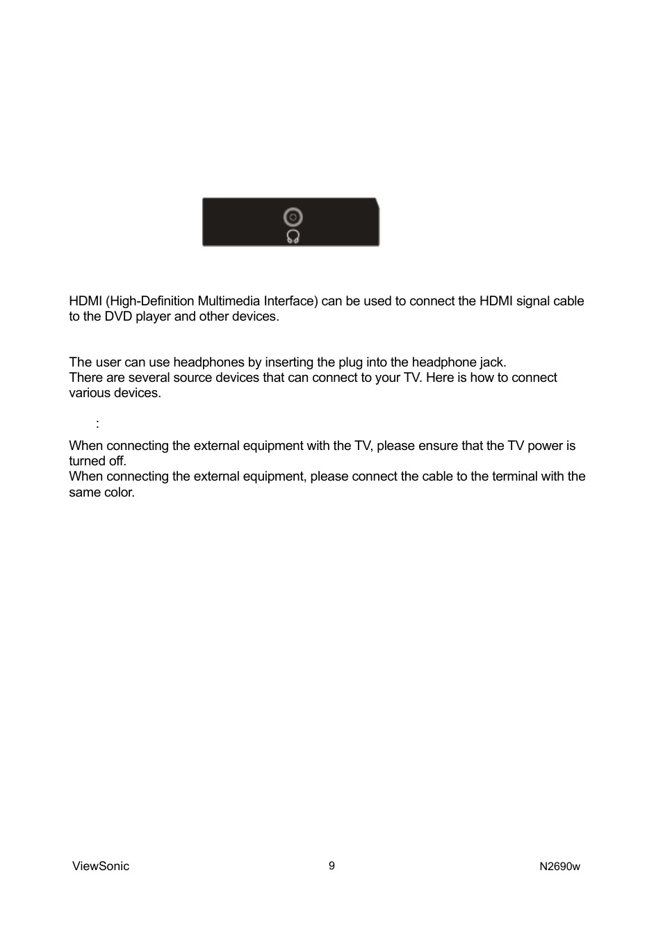 Signal source interface from side view | VIEWSONIC VS12276-1G User Manual | Page 11 / 26