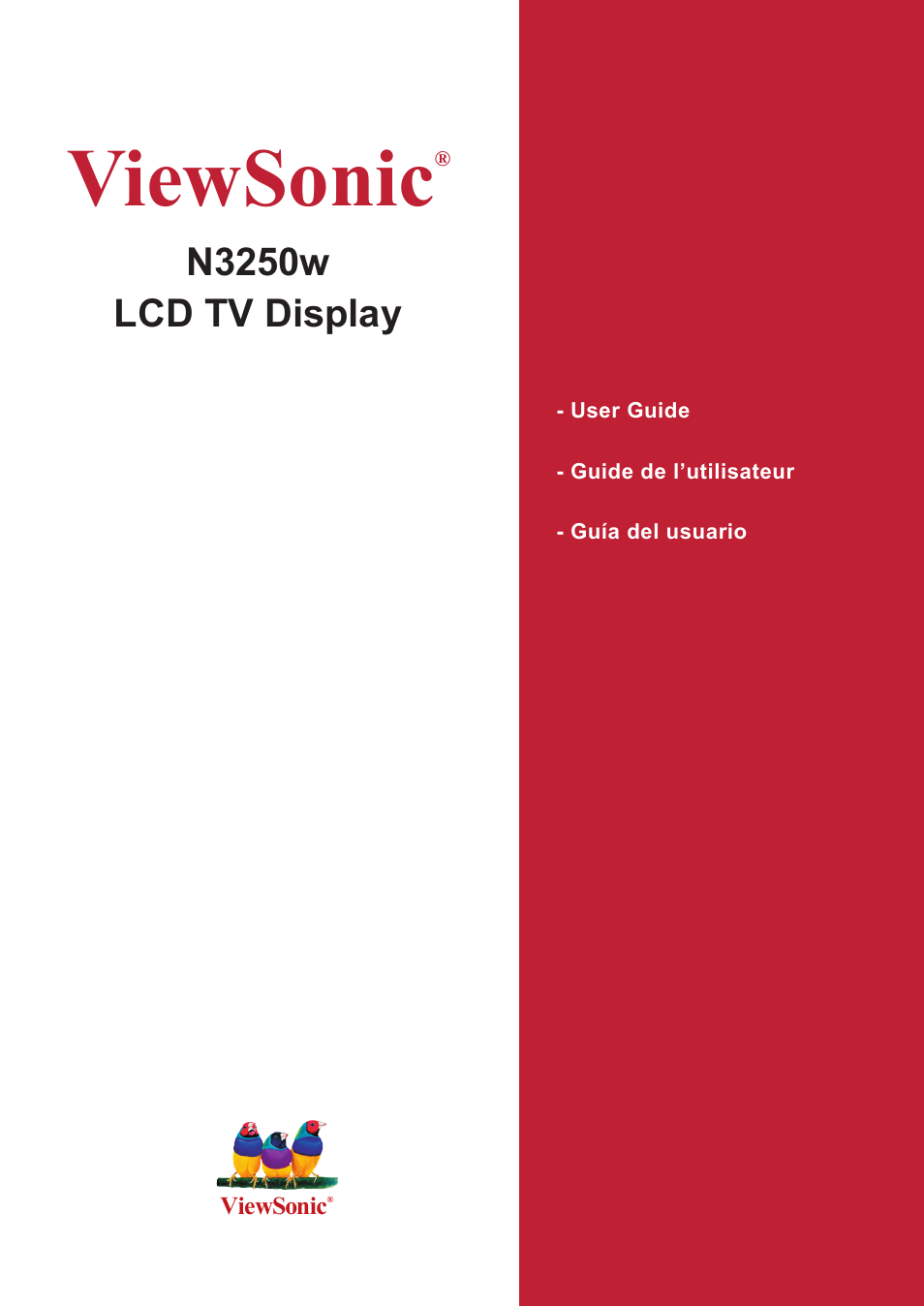 VIEWSONIC N3250w User Manual | 56 pages