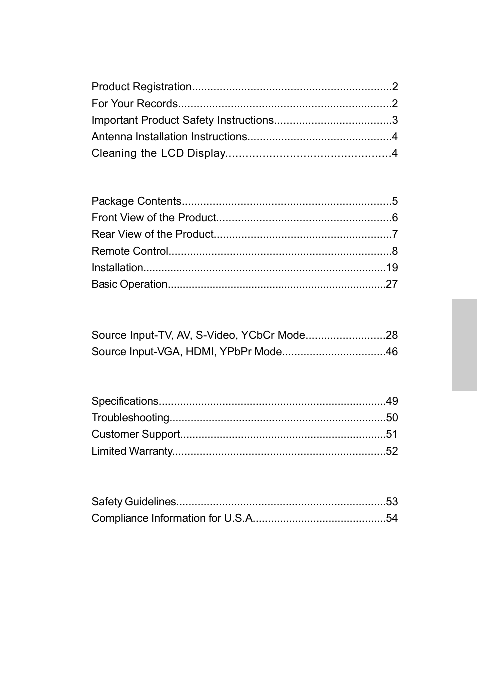 VIEWSONIC N3250w User Manual | Page 2 / 56