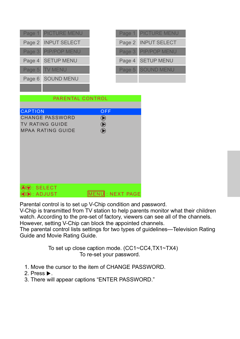 Source input: tv source input: av, s-video, ycbcr | VIEWSONIC N3250w User Manual | Page 38 / 56
