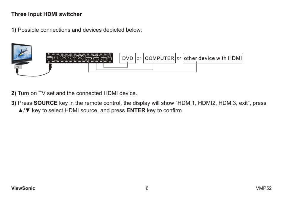 VIEWSONIC vmp52 vs12840 User Manual | Page 11 / 28