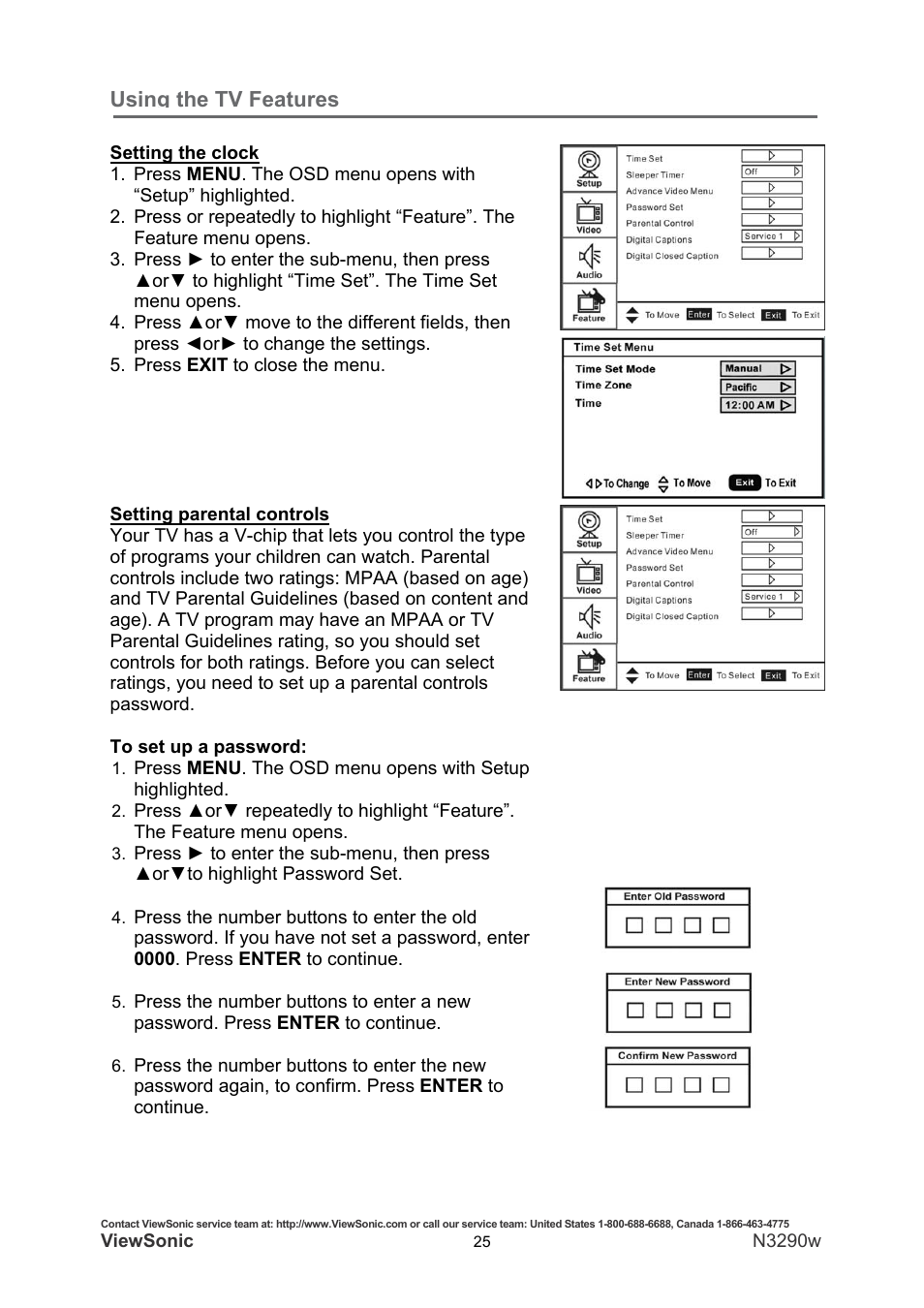 Using the tv features | VIEWSONIC N3290W User Manual | Page 32 / 42