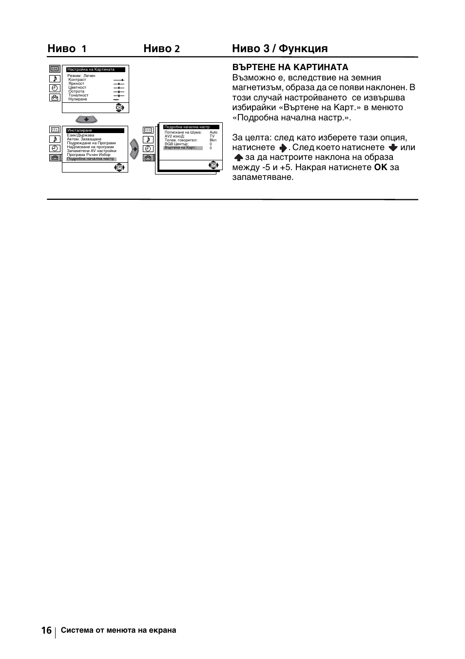 Ниво, Ниво 3 / функция | Sony KV-29FX64K User Manual | Page 35 / 122