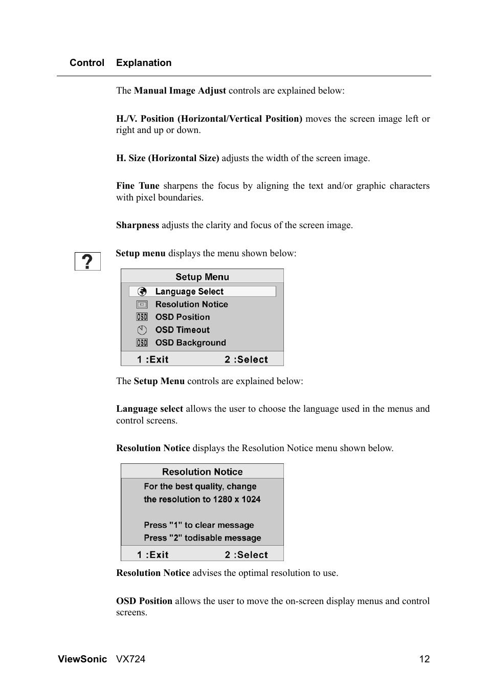 VIEWSONIC VX724 User Manual | Page 14 / 21