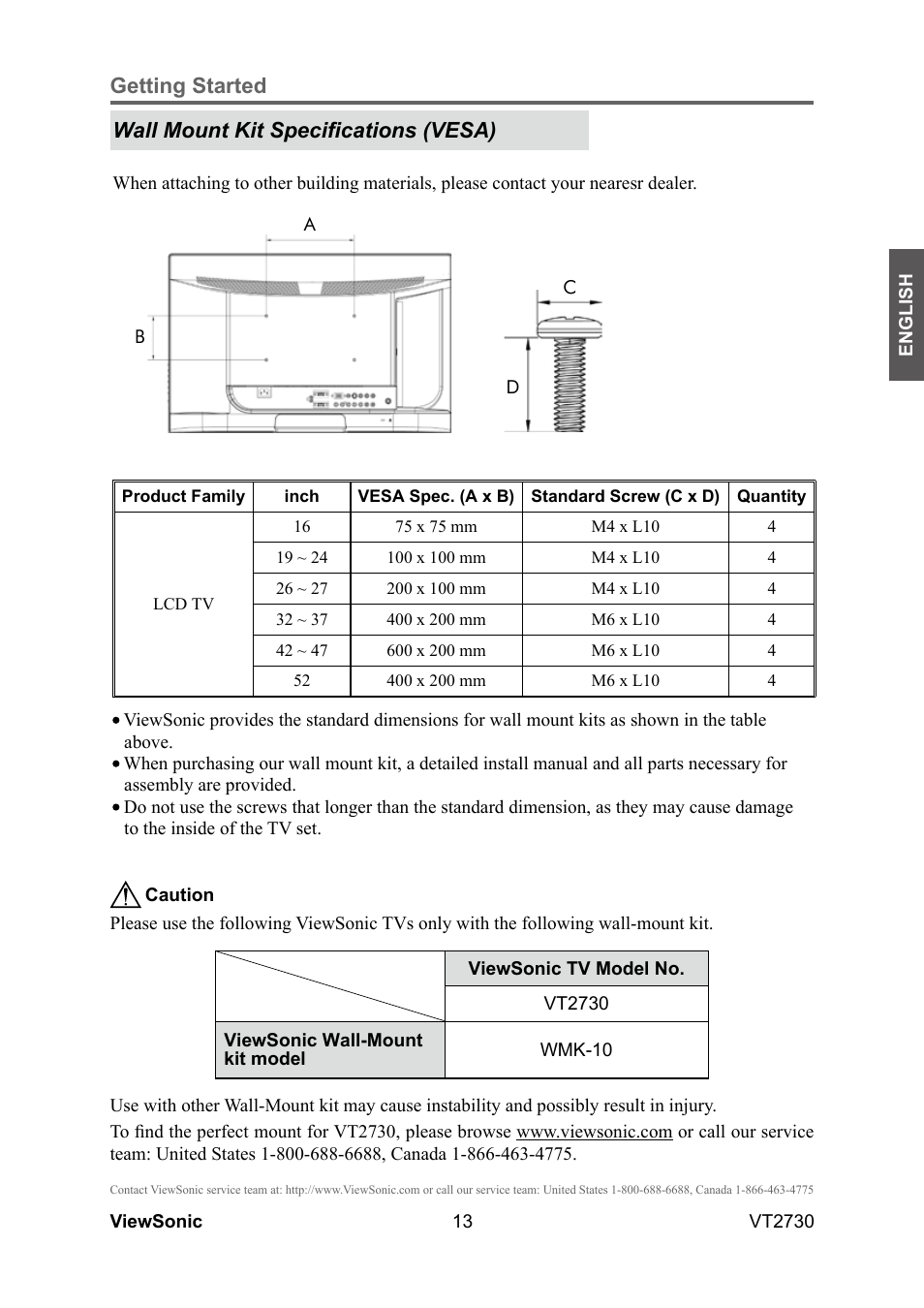 VIEWSONIC VT2730 User Manual | Page 18 / 52