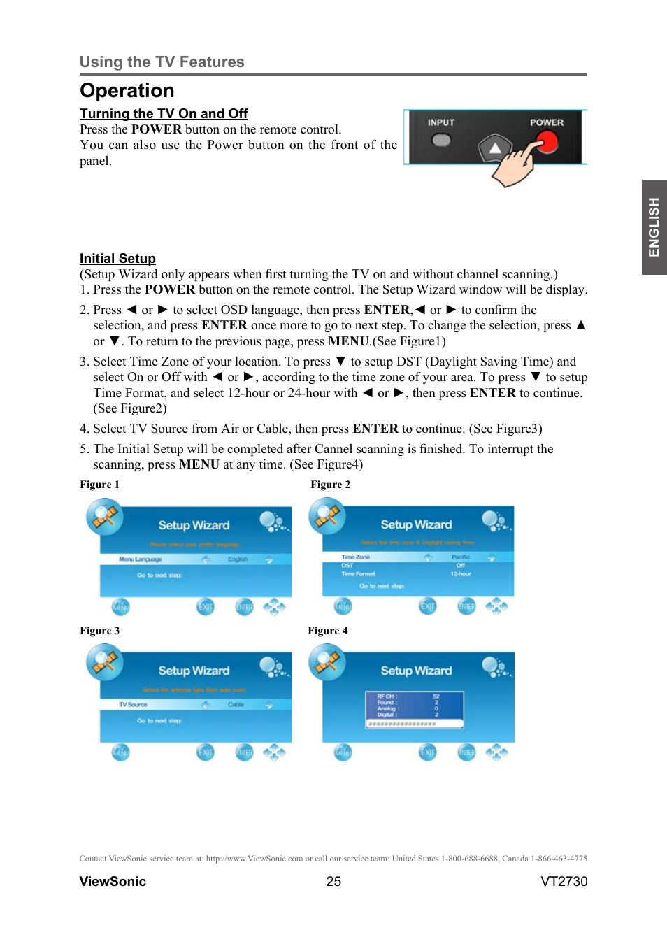Operation | VIEWSONIC VT2730 User Manual | Page 30 / 52