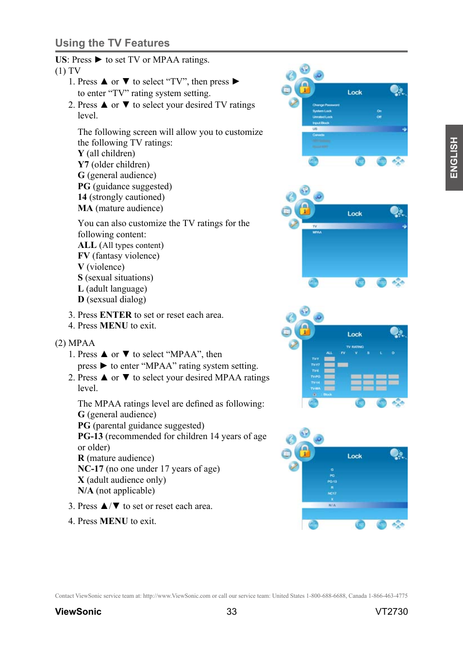 VIEWSONIC VT2730 User Manual | Page 38 / 52